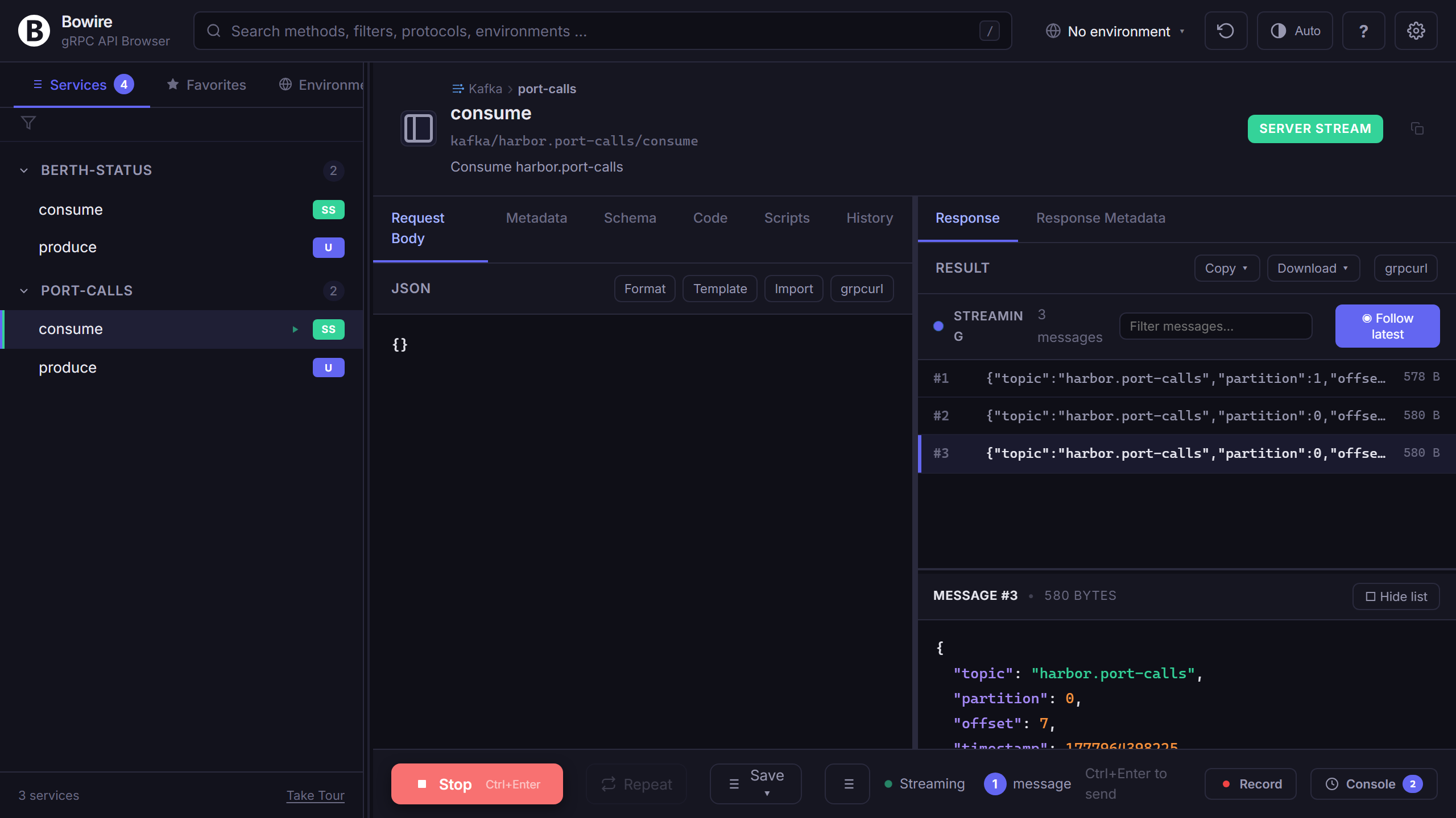 Kafka consume stream with live Avro decode