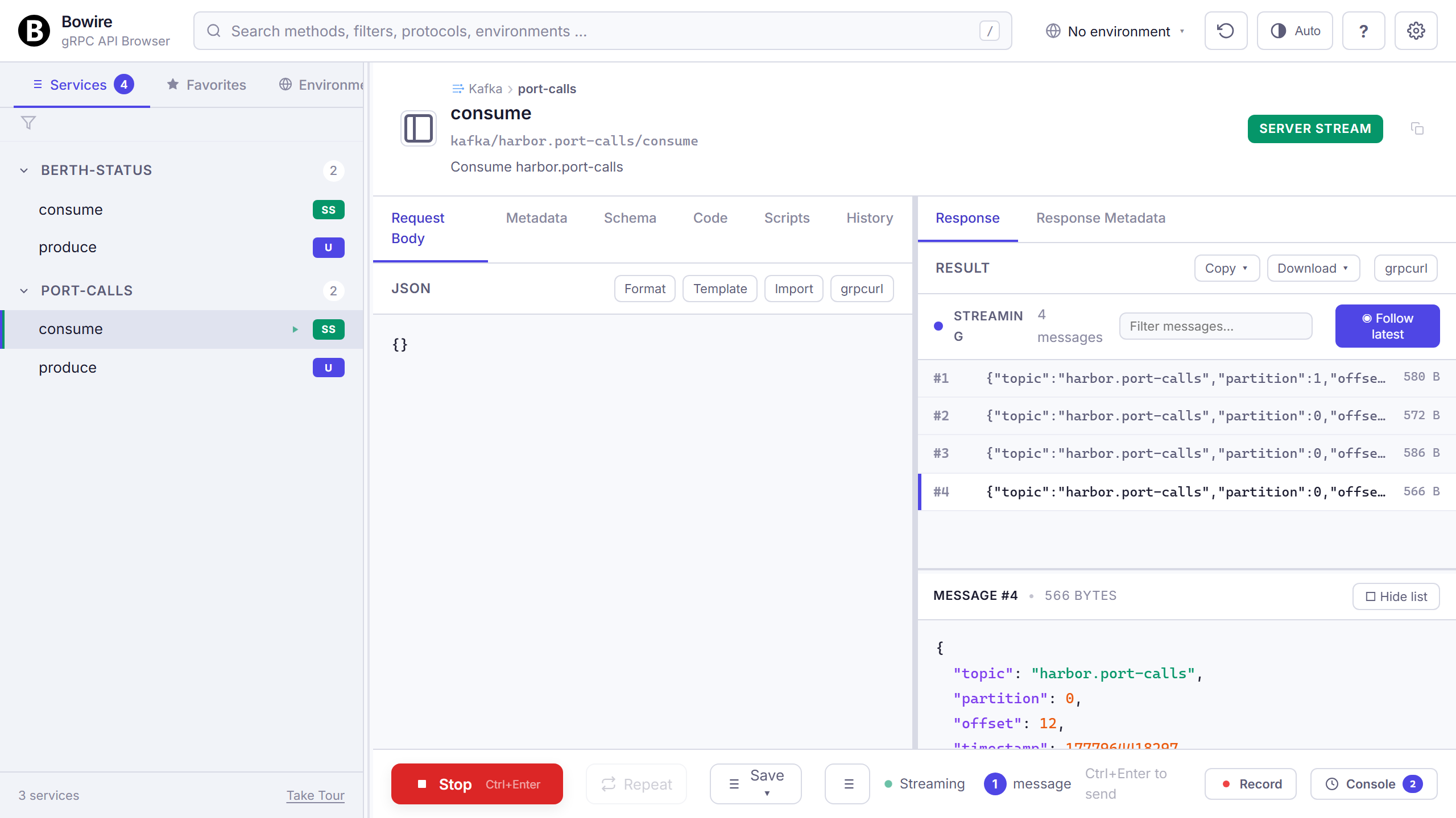 Kafka consume stream with live Avro decode